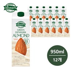 동원 그린덴마크 아몬드 950mlx12개 무료배송/비건음료/귀리우유, 12개, 950ml