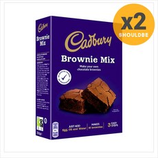 캐드버리 브라우니 믹스 Cadbury Brownie Mix 350G, 2개