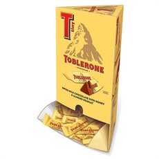 Toblerone 소형 미니 스위스 초콜릿 재미 크기 100개, 상세설명참조