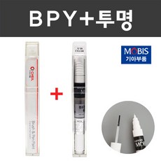 기아 주문컬러붓펜+투명 붓펜 2종세트 자동차 붓 카 페인트, BPY 퓨어베이지+모투명붓펜 주문 (당일발송)