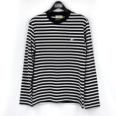 [메죵키츠네] 20FW 당일 메종키츠네 폭스 스트라이프 긴팔티셔츠 FU00115KJ0044