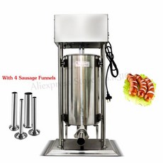 15l 자동 상업 스페인 churro 기계 churros 압출기 전기 소시지 stuffer 살라미 고기 충전 기계, 01 15L Sausage Stuffer_02 220V