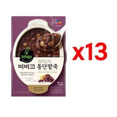 백설 비비고 통단팥죽 280g, 13개