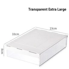 히든슬라이딩도어 책상 보관 서랍 아래 자체 접착식 정리함 슬라이드 아웃 사무실 가정 작업 공간 숨겨진 액세서리, [06] 히든슬라이딩도어 Transparent XL, 1개 - 히든슬라이딩도어