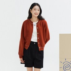 JJ지고트 가디건 하객룩 버튼 포인트 라운드넥