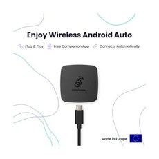 AAWireless AA 무선 2023 안드로이드 오토 동글 오토에 자동 연결 쉬운 플러그 앤 플레이 설정 무료 컴패니언 앱