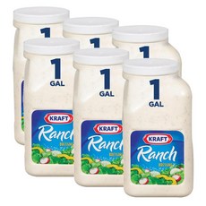 크래프트 랜치 샐러드 드레싱 Kraft Ranch Salad Dressing, 3.78L, 6개