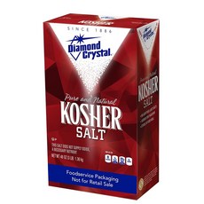 Diamond Crystal 코셔 소금 풀 첨가제 무첨가 및 나트륨 함유 순수 천연 성분 1886 1.4kg(3 파운드) 박스, 3 Pound (Pack of 1), 1개, 1.4kg