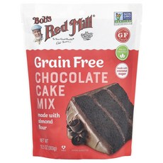 Bob's Red Mill 곡물 무함유 초콜릿 케이크 믹스 아몬드 가루 함유 300g(10.5oz), Bob's Red Mill 곡물 무함유 ..., 300g, 1개