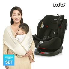[토드비]3종세트 Summer Baby 출산준비패키지 링슬링 메쉬+티베이360 카시트, 링슬링_화이트+티베이360_어반블랙