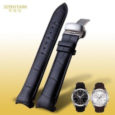 Tissot t035 시계 스트랩에 대 한 곡선 된 끝 정품 가죽 팔찌 남자 시계 밴드 22 23 24mm 손목 시계 밴드