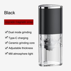 가정용 대용량 분쇄기 믹서기 다용도 곡물분쇄기 다지기 휴대용 전기 커피 연마기 C타입 USB 충전 콩 세라믹 그라인딩 코어 1 개
