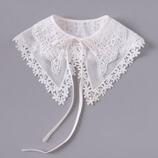 넥케이프페이크카라자수레이스더블레이어