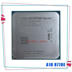 AMD PRO A10-8770E A10 8770E 8700E 2.8 GHz 35W 쿼드 코어 CPU 프로세서 AD877BAHM44AB 소켓 AM4