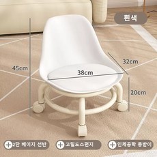 신형 소음방지 바퀴달린 앉은뱅이 스툴작업의자 뮤트 스툴 크레인 키즈 걸음마 스툴 왕홍 작은 의자 롤러 스툴 크레인 스툴 크레인 스툴 크레인 스툴 크레인 스툴 크레인 스툴, 흰색, 1개