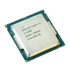 Intel Core i3 6300 3.8GHz 듀얼 코어 쿼드 스레드 CPU 프로세서 4M 51W LGA 1151|CPU|, 1개, 단일, 단일