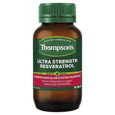 호주 톰슨 Thompson's Resveratrol 울트라 스트렝스 레스베라트롤, 60정, 6개