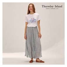 써스데이아일랜드 [Thursday Island] 쉬폰 플리츠 스