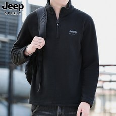 JEEP SPIRIT 지프 스피릿 맨투맨 남성 새로운 뉴 패션 가을 겨울 기모 새로운 디자인 긴팔 남성 반 지퍼 긴팔티 셔츠 트렌디 캐주얼 칼라 탑 남자 맨투맨 26399