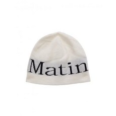  백화점매장판 마뗑킴 LOGO JACQUARD SHORT BEANIE IN WHITE 마틴킴 MATIN KIM 