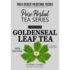 [미국직구]Palm Beach Medicinal Herbs 골든 리프 티 (30티백) 100% 천연 순수 허브 티 시리즈, 상세설명참조
