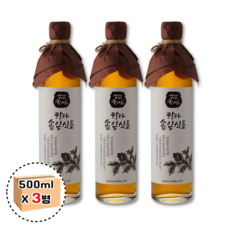 항아 솔잎식초 원액 마시는 먹는 천연 발효 식초 솔잎초, 3개, 500ml