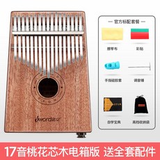 칼림바 노아이 핑거 피아노 칼 림바 엄지 피아노 17 톤 핑거 피아노 칼 림바 휴대용 초보자 소개, 06 마호가니 17 톤 버전 (전기 박스 버전)