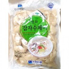 [대용량 냉동 감자수제비 1kg 3개] 옹심이 간편 식단 면 사리 가정용 업소용 음식점, 3개