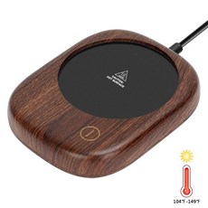 by POWERGIANT 커피 잔 보온기 사무실 책상용 Electric 컵 3 개의 온도 설정 음료 코코아 차 우유 용 따뜻한 차단기 머그 보온받침대., 1개