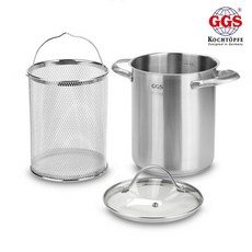 GGS 인덕션 스테인레스 파스타 멀티스티머 냄비 세트 4L, 1세트, 16cm