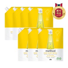 메소드 레몬민트 주방용 합성세제, 1000ml, 7개