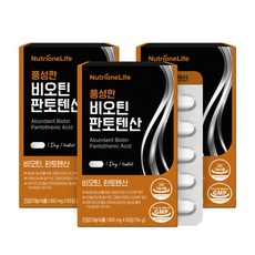 뉴트리원 풍성한 비오틴 판토텐산 900mg 60정 x 3개