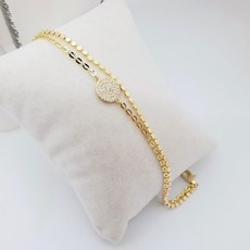 14k18k종교천주교성모마리아납작볼팔찌