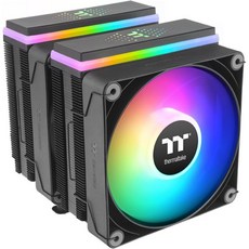 Thermaltake ASTRIA 600 ARGB CPU 쿨러 최신 Intel LGA 1700 및 AMD AM5 CPU와 호환 듀얼 타워 265W TDP 냉각 전력 CLP121