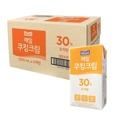 1295. 매일 쿠킹크림 조지방 30% - 한박스(1L * 6개) [하절기 아이스박스 무료]