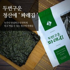 파래김(DNH) [청산에] 두번 구운 파래김(20매10봉지퍼백), 10개