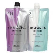 시세이도 프로페셔널 크리스탈라이징 알파H 스트레이트크림 H 악곱슬 건강모용 1제 400ml + 2제 400ml