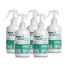 하이포메디 코로나 99% 살균력 인증 뿌리는소독제 살균제 살균소독제, 5개, 0.5L