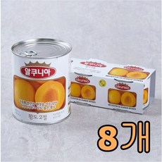 농심 알쿠니아황도2절 850g x 4캔, 8캔