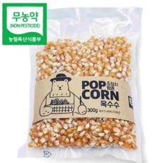 국내산 리얼 친환경 무농약 팝콘옥수수 300g, 5개