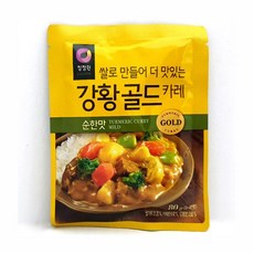 Dabom [청정원]쌀로 만들에 더 맛있는 강황골드 카레 순한맛80g, 청정원 강황골드카레80g 순한맛, 80g, 1개