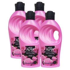 아우라 고농축 섬유유연제 프리미엄 프레쉬만다린, 1L, 4개