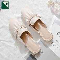 굽있는 로퍼 뮬 여성 구두 엄마 편한 키높이 뒤꿈치없는신발 블로퍼 굽높은 통굽