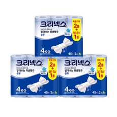 크리넥스 스카트 향균 블루행주타올 45매 3롤, 3개