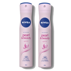 (니베아) 데오드란트 스프레이 펄 앤 뷰티 200ml, 2개