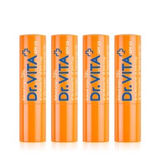 닥터비타 수분공급 촉촉한 입술 비타민 5% 함유 립트리트 3.6g (자외선차단 립밤 / SPF 15), 단품, 4개