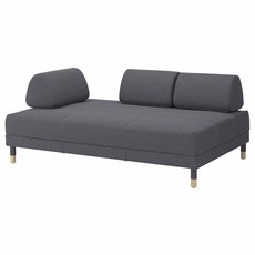 소파베드 군나레드 미디엄그레이 FLOTTEBO 120 cm, 기본