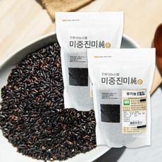 농협 [농협] 국내산 유기농 찰흑미 1kg x2, 2개