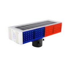 태양광경광등 장방형 차량용 쏠라 LED 야간 방법등 싸인, A, 1개