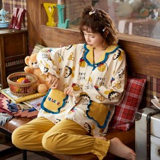 집콕 홈웨어 파자마 파티 라운지웨어 여성 잠옷